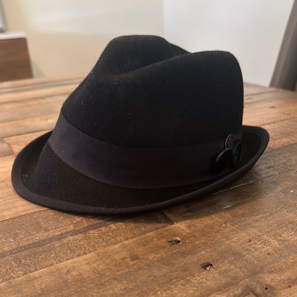 Goorin Bros. -Stylish Black Fedora Hat Women's Size Large - Picture 1 of 10